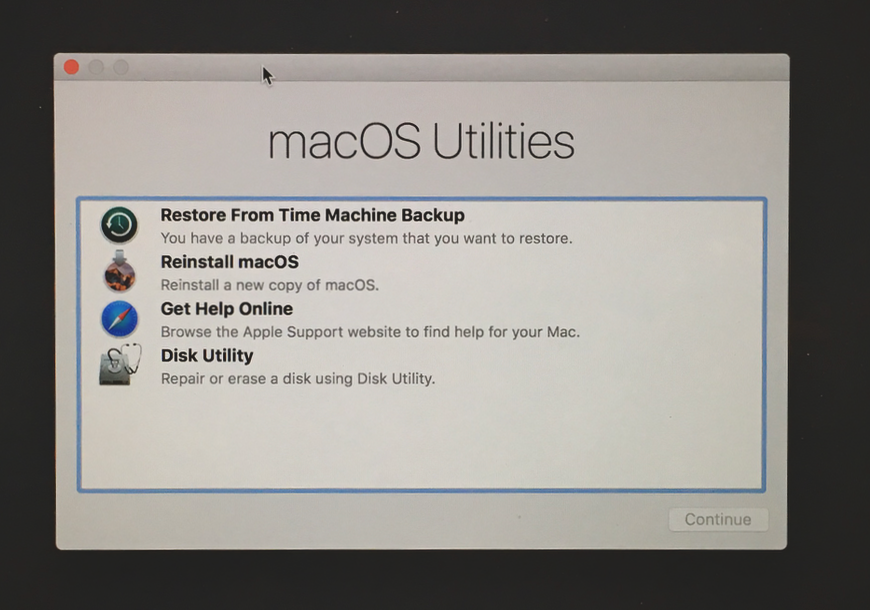 timemachine settings for mac sierra